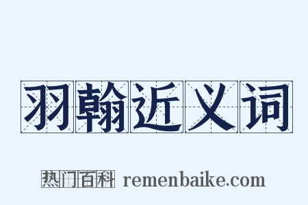 羽翰近义词是什么意思的图片